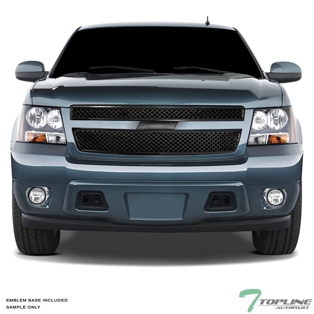 Amazon | 光沢ブラックメッシュ フロントフードバンパーグリルガード 2